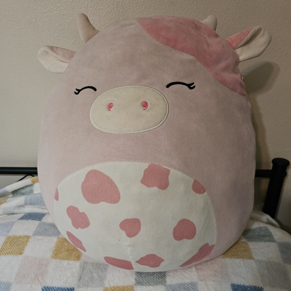 Squishmallows Pink Plush Toy Clay The Cow